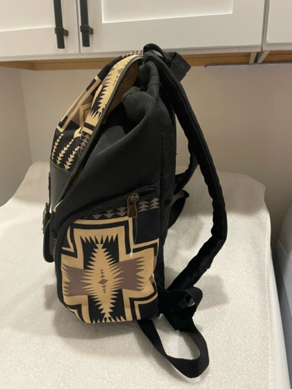 Pendleton Harding Black Aztec Backpack.  NWOT - Picture 5 of 8